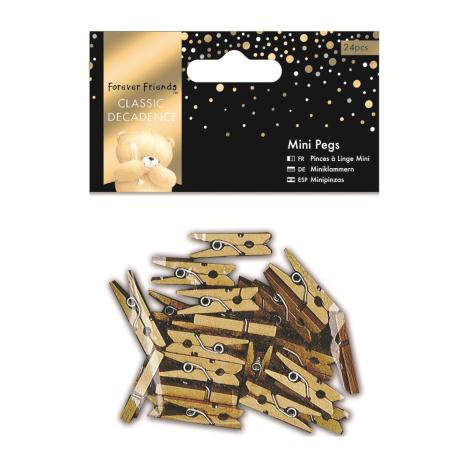 Classic Decadence Forever Friends Gold Mini Pegs